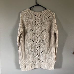 Women’s Neutral Open-Front Cardigan